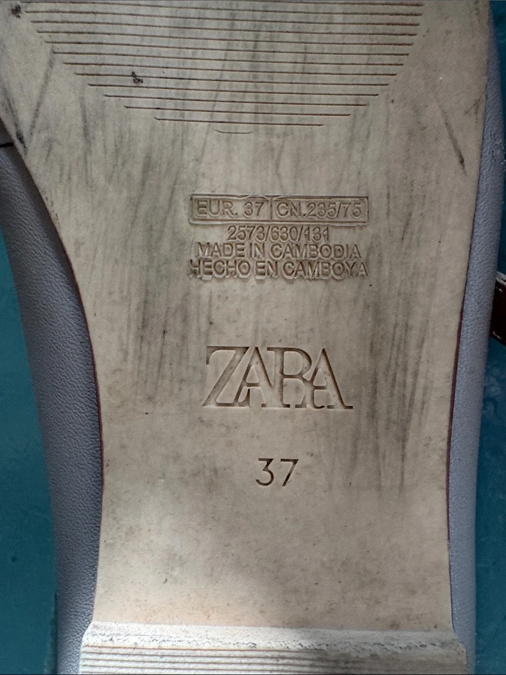 Zara Girls Blush T-Strap Dress Shoes size 37